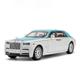 Simulation car retro car model For Rolls Royce for Phantom Starlight 1:18 Alloy Car Diecasts & Toy Vehicles Car Model Sound Car Toys Gifts (Color : White Blue)