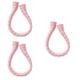 Didiseaon 3 Pcs U-Shaped Warm Water Bag Neck Hot Water Bag Hot Water Bag Neck Wraps Fillable Hot Water Bag Heated Water Bottle Heat Water Bag Gift Pink Silica Gel Portable