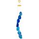 mookaitedecor Blue Large Agate Slice Crystal Wind Chime for Porch Garden Indoor Outdoor Decoration, Healing Crystal Art Hanging Ornament Reiki Wind Chime Gift Good Luck Feng Shui Blue Home Decor