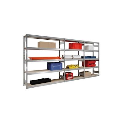 PROREGAL Weitspannregal FALKE | Heavy-Duty | Grundregal | HxBxT 300x170x60cm | 7 Ebenen | Fachlast 350kg | Verzinkt Image