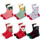 6 Pairs Warm Elastic Crew Socks Slipper Christmas: Thick Socks Thermal Home Holiday Festive Xmas Nonslip