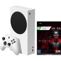 XBOX Konsolen-Set Series S inkl. Diablo IV (Code) Spielekonsolen weiß Xbox
