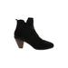 Lucky Brand Ankle Boots: Black Solid Shoes - Women's Size 10 - Almond Toe