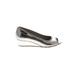 Anne Klein Sport Wedges: Silver Solid Shoes - Women's Size 5 - Almond Toe