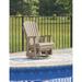 Signature Design by Ashley Hyland wave Outdoor Swivel Glider Chair - 30.88" W x 30.5" D x 41.63" H