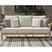 Signature Design by Ashley Hallow Creek Driftwood Outdoor Sofa with Cushion - 75.88" W x 36.5" D x 37" H