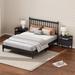 King Size Platform Bed Frame with 2 Nightstands