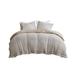 Gracie Mills Miranda 4 Piece Solid Cotton and Rayon from Bamboo Waffle Weave Comforter Cover Set with Removable Insert