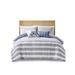 Gracie Mills Diego 5-Piece Coastal Oversized Cotton Stripe Comforter Set