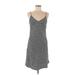 The Impeccable Pig Casual Dress - Slip dress: Gray Marled Dresses - Women's Size Medium