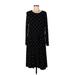 Old Navy Casual Dress - Midi: Black Polka Dots Dresses - Women's Size Large Tall