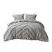 Gracie Mills Solange Modern Geometric Cotton Chenille Duvet Cover Set