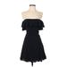 Bebe Cocktail Dress - DropWaist: Black Solid Dresses - Women's Size 0