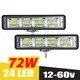 Barre d'éclairage de travail LED pour voiture lampe de travail 24 LED 72W 4x4 Offroad SUV RL