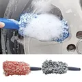 Brosse de lavage de roue de voiture avec long manche brosse de lavage automatique roues en peluche