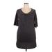 DKNY Jeans Casual Dress - Shift: Gray Print Dresses - Women's Size X-Large