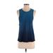 Lululemon Athletica Active Tank Top: Blue Tie-dye Activewear - Women's Size 2