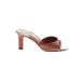 Louis Vuitton Mule/Clog: Slide Chunky Heel Cocktail Party Brown Solid Shoes - Women's Size 35 - Open Toe