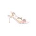 Jewel Badgley MIschka Heels: Pink Shoes - Women's Size 8 - Open Toe