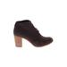 TOMS Ankle Boots: Brown Solid Shoes - Women's Size 9 1/2 - Round Toe