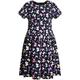 happy girls - Kurzarm-Kleid Colorful B'fly In Navy, Gr.134