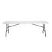 COSCO 8' (96") Resin Straight Table Plastic/Resin in Black/White | 29.25 H x 96 W x 29.25 D in | Wayfair 14188WSP1E