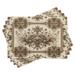 Ambesonne Ethnic Floral Table Runner & Placemats Placemat 4 pcs + Runner 14"x72" Green Sand Brown Polyester in Brown/Green | 72 W x 12 D in | Wayfair