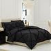 Juicy Couture Diamond Ruffle Reversible Comforter Sets Polyester/Polyfill in Black | King Comforter + 2 Standard Shams | Wayfair JYZ020641