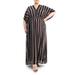 Stripe Dolman Sleeve Maxi Dress