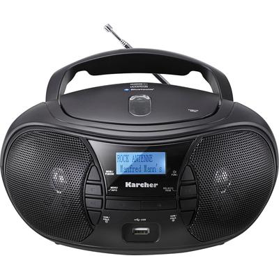 KARCHER Boombox "RR 5028D" Radios CD-Player, USB-Anschluss für MP3-Wiedergabe, Bluetooth schwarz