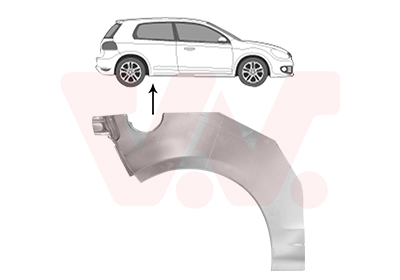 VAN WEZEL Seitenwand 5863146 hinten rechts für VW Image