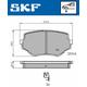 SKF Bremsbelagsatz, Scheibenbremse Vorne Rechts Links für SUZUKI Vitara 1.6 Allrad i 16V 2.0 V6 24V TD (TA51, SV420) 1.9 D 2.5 Intercooler Grand I