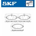 SKF Bremsbelagsatz, Scheibenbremse Vorne Rechts Links für MERCEDES-BENZ C-Klasse C 250 BlueTEC / d 4-matic 300 Hybrid hE-Klasse E 200 220 CLS EQ Boost