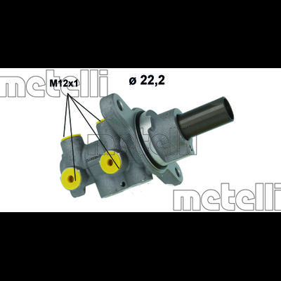 METELLI Hauptbremszylinder 22,20mm für RENAULT TRUCKS 7701209767 05-1214 Image