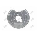 ABAKUS Spritzblech, Bremsscheibe SilberHinten Links für MITSUBISHI Carisma 1.8 MSX - 16V 1.6 VOLVO S40 I 2.0 V40 1.9 TD T4 GDI Space Star 1.3 T DI i