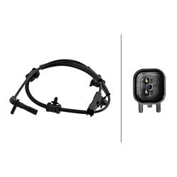 HELLA Sensor, Raddrehzahl vorne rechts links 2-polig für GENERAL MOTORS VAUXHALL SAAB OPEL CHEVROLET 1235053 12841616 1235326 6PU 230 048-161