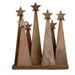 The Holiday Aisle® 7 Piece Wooden Christmas Trees on a Base Wood in Brown | 12 H x 10 W x 2.5 D in | Wayfair F4BC1A7867C24C218E84235690724320