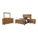 Millwood Pines Braysen 4 - Piece Bedroom Set in Rustic Honey Wood in Brown | 57.75 H x 65.4 W x 85.6 D in | Wayfair