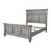 Rosalind Wheeler Brohdy Panel Bed in Gray Wood in Brown/Gray | 68.5 H x 68.4 W x 87.35 D in | Wayfair 629EF102971342FA957EF103CEB6CF3D
