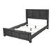 Red Barrel Studio® Houswerth Standard Bed in Dark Gray Wood in Brown/Gray | 55.5 H x 75.9 W x 89.35 D in | Wayfair B05CDE9F45894EEEA7822E66B1D5274E