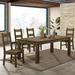 Millwood Pines Cardonas 5 - Piece Rectangular Dining Set in Wood in Brown | 30.75 H x 39.65 W x 78.35 D in | Wayfair