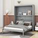 Red Barrel Studio® Clie Murphy Storage Bed Wood in Gray | 88.5 H x 67.7 W x 90 D in | Wayfair 2EAFEC8CFA634CFFA4BCE1A96A21F0E1