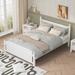 Charlton Home® Delmor Platform Bed Wood in Brown/White | 39.01 H x 62.5 W x 85.2 D in | Wayfair FA4A0E4E78AC4BECBC364218E631CB16