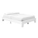 Ebern Designs Boyd Sleep Lugano Platform Bed Frame w/ Wood Slat Support- Kalino Collection Wood in White | 11.81 H x 56.5 W x 78.15 D in | Wayfair