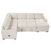 Brown Sectional - Latitude Run® Upholstered Sofa (Beige) Polyester/Chenille | 33 H x 108.3 W x 83.8 D in | Wayfair F5F8FBBE432B47C09A9D4CA0ED96B414