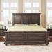 Alcott Hill® Chauntelle Panel Bed Frame w/ Headboard Wood in Gray | 52.89 H x 79.19 W x 80.69 D in | Wayfair 150471A55ACD469FAC86254D9C55AA96