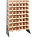 Quantum Storage Systems B1398873 QRU-16S-230-48 Single Sided 16 Rail Unit with 48 QUS230 Ultra Stack & Hang Bins Ivory