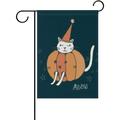 GZHJMY Cute Halloween Cat Garden Flag Yard Banner Polyester for Home Flower Pot Outdoor Decor 12X18 Inch Yard Flags