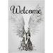 GZHJMY Angel Girl Garden Flag 28 x 40 Inch Vertical Double Sided Welcome Yard Garden Flag Seasonal Holiday Outdoor Decorative Flag for Patio Lawn Home Decor Farmhous Yard Flags