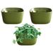 Bomrokson Eco Wall Planter Create a Plant Wall with Hanging Planters for Indoor or Outdoor Use (Olive 3 Pack)